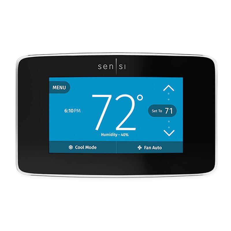 Emerson Sensi Touch smart thermostat Black | RGu0026E Smart Solutions