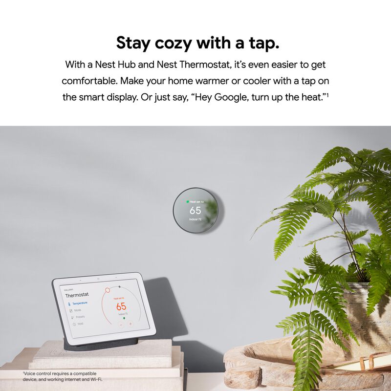 Google Nest Thermostat Charcoal RGE - Main Image