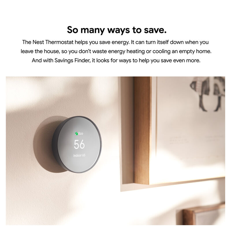 Google Nest Thermostat Charcoal RGE
